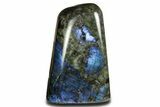 Flashy Free-Standing Polished Labradorite - Brilliant Blue #361972-1